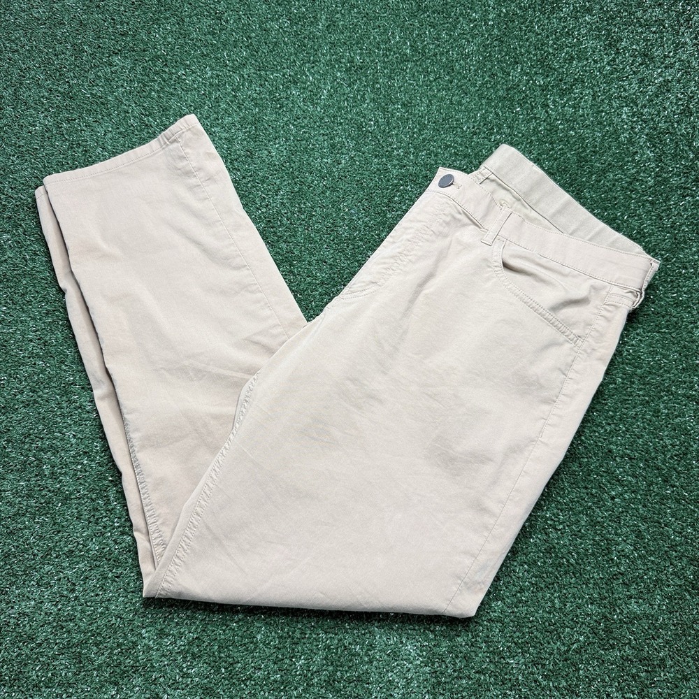 Faherty Pants Mens 34x30 Khaki Chino Movement Comfort Twill Stretch